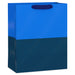Hallmark : 13" Navy Blue and Cobalt Color Block Large Gift Bag