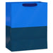 Hallmark : 13" Navy Blue and Cobalt Color Block Large Gift Bag