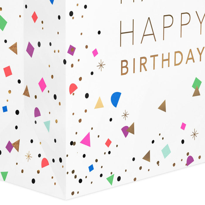Hallmark : 13" Happy Birthday Confetti Large Gift Bag