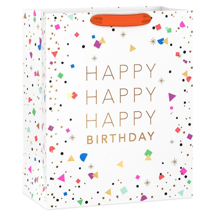 Hallmark : 13" Happy Birthday Confetti Large Gift Bag