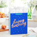 Happy Birthday on Blue Large Gift Bag