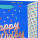 Happy Birthday on Blue Large Gift Bag