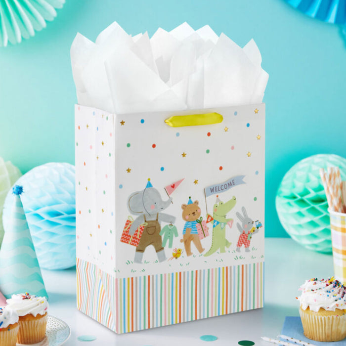 Animal Parade Large New Baby Gift Bag