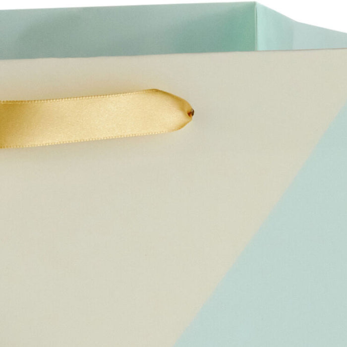 Marbled Neutral Color Block Large Gift Bag