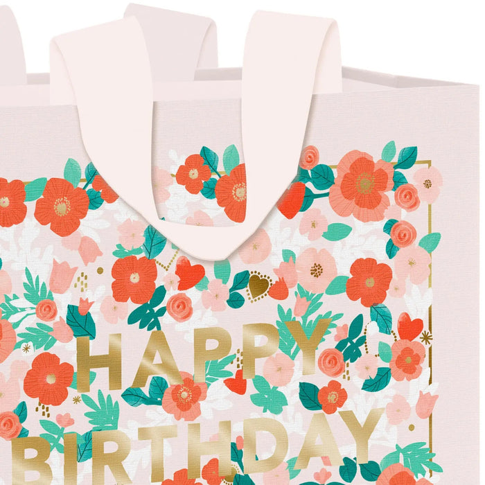 Close-up of birthday gift bag