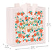 Pretty floral birthday gift bag (10.4" × 10.4" × 4.7")