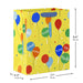 Bright Balloons on Yellow Medium Birthday Gift Bag