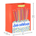 Cake and Candles Let's Celebrate Medium Birthday Gift Bag