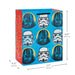 Hallmark : 9.6" Star Wars™ Darth Vader™ and Stormtrooper™ Helmets on Blue Medium Gift Bag