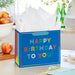 Happy Birthday to You on Blue Medium Gift Bag