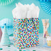 Colorful Dots on White Medium Gift Bag