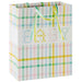 Pastel Plaid Medium New Baby Gift Bag