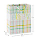 Pastel Plaid Medium New Baby Gift Bag