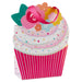 Hallmark : 6.5" Cupcake With Flowers Small Gift Bag