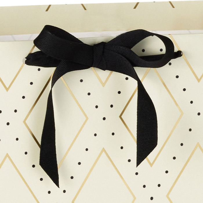 Gold Diamonds on Cream Jumbo Gift Bag
