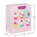 Floral Cupcakes on Pink Small Gift Bag