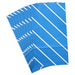 Bold Blue Stripes 8-Pack Paper Goodie Bags With Stickers