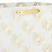 15-inch extra-deep white gift bag with gold heart pattern for elegant gift presentation