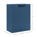 Hallmark 13-inch navy blue large gift bag with solid color matte finish for birthdays and special occasions