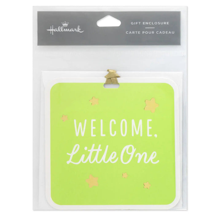 “Welcome Little One” gift tag in Hallmark packaging 