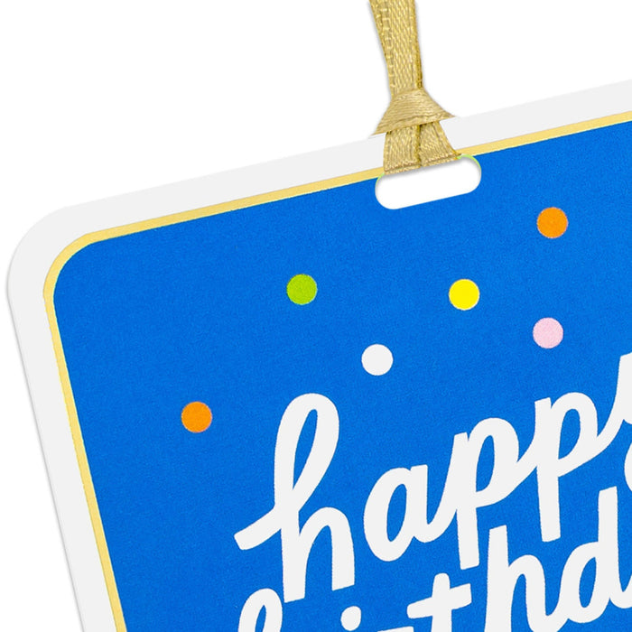 Hallmark : 3.2" Happy Birthday Folded Gift Tag