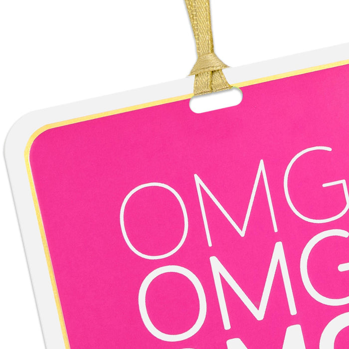Hallmark : 3.2" OMG Folded Gift Tag