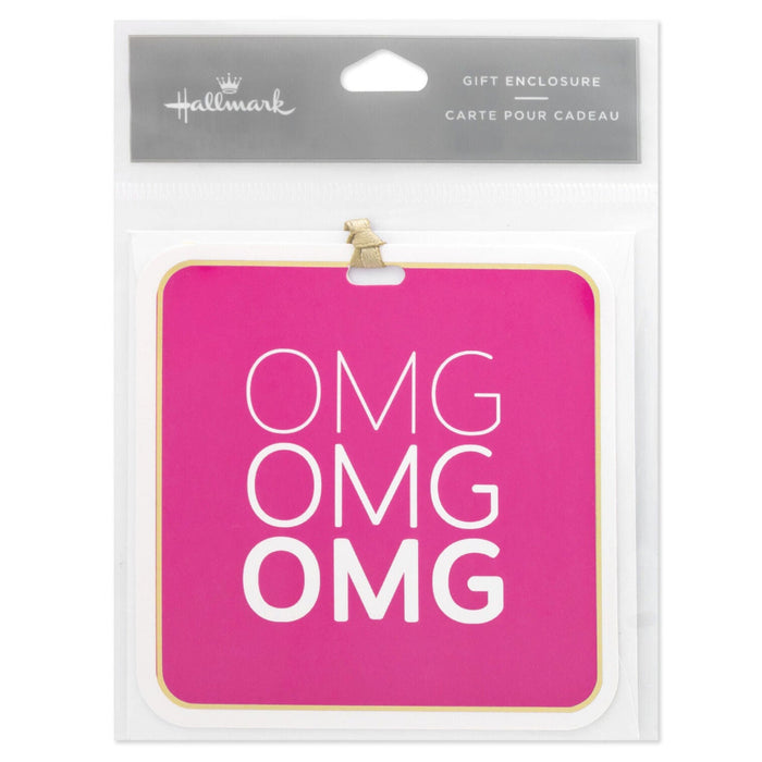 Hallmark : 3.2" OMG Folded Gift Tag