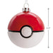 Hallmark Pokémon Poké Ball blown glass Christmas ornament with red and white glossy design