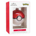 Hallmark Pokémon Poké Ball blown glass Christmas ornament with red and white glossy design