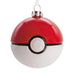 Hallmark Pokémon Poké Ball blown glass Christmas ornament with red and white glossy design