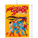 Hallmark DC Justice League comic book ornament featuring a classic comic cover design with iconic superheroes, collectible Christmas tree decoration for DC Comics fans.
