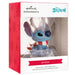 Hallmark Disney Stitch ornament featuring Stitch wearing red antlers in a festive holiday design, collectible Christmas tree decoration for Disney and Lilo &amp; Stitch fans.