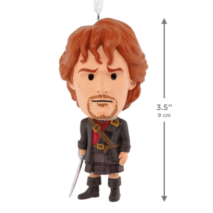 This Hallmark Outlander Jamie Fraser Hallmark Ornament brings the beloved character from the hit historical drama series to your holiday décor collection. 