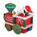 Peanuts Snoopy Santa Express Hallmark Christmas ornament featuring Snoopy dressed as Santa Claus riding a festive holiday train for Christmas tree decorating.