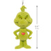 Hallmark Dr. Seuss's How the Grinch Stole Christmas!™ Stylized Grinch ornament featuring the iconic green Grinch with a playful expression for Christmas tree decorating.
