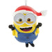 This Hallmark Minions Bob in Santa Hat Hallmark Ornament adds playful holiday cheer to your Christmas décor with one of the most lovable characters from the Minions movies.