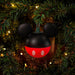 Hallmark Disney Mickey Mouse Ears string light covers, set of 8, featuring black ears and red-and-white button pants in shatterproof plastic.