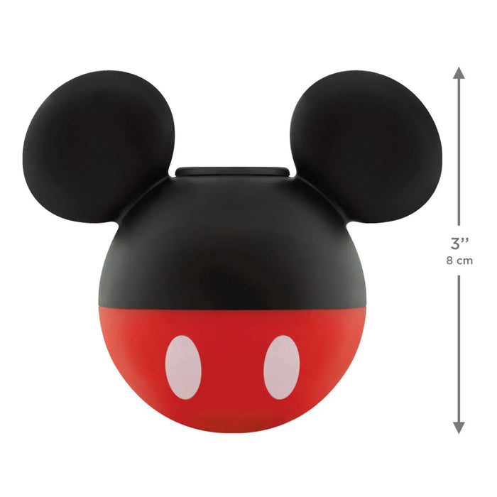 Hallmark Disney Mickey Mouse Ears string light covers, set of 8, featuring black ears and red-and-white button pants in shatterproof plastic.