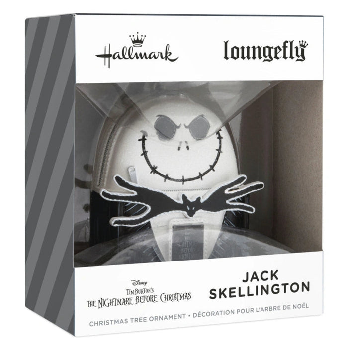 This Hallmark Loungefly Disney Tim Burton's The Nightmare Before Christmas Jack Skellington Backpack Hallmark Ornament brings spooky charm and collectible style to your holiday décor.