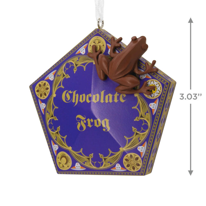 Harry Potter™ Chocolate Frog™ Hallmark resin Christmas ornament featuring the iconic Wizarding World candy
