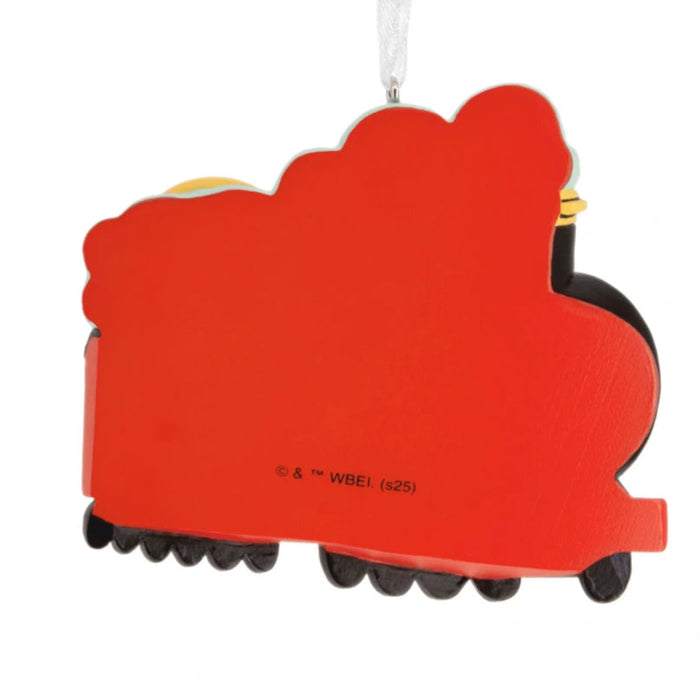 Hallmark Harry Potter Hogwarts Express ornament featuring the iconic red magical train from the Wizarding World, collectible Christmas tree decoration for Harry Potter fans.