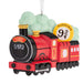 Hallmark Harry Potter Hogwarts Express ornament featuring the iconic red magical train from the Wizarding World, collectible Christmas tree decoration for Harry Potter fans.