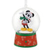 Hallmark Disney Mickey Mouse musical snow globe Christmas ornament with Mickey in a snowy scene, swirling snow, holiday music, motion, and tree hanger.
