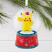 Hallmark Pokémon Pikachu musical snow globe Christmas ornament with swirling snow, holiday music, hanger attachment, and interactive motion.