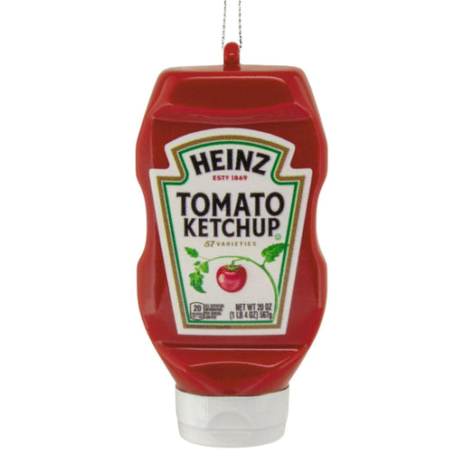Heinz™ Tomato Ketchup Bottle Shatterproof Hallmark Ornament featuring the iconic red ketchup bottle design, durable lightweight Christmas tree decoration for food lovers and Hallmark collectors.