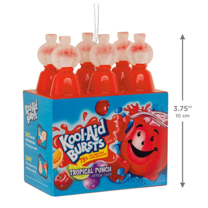 This Hallmark Kool-Aid™ Bursts Drinks Shatterproof Hallmark Ornament adds a splash of nostalgic fun to your holiday décor.
