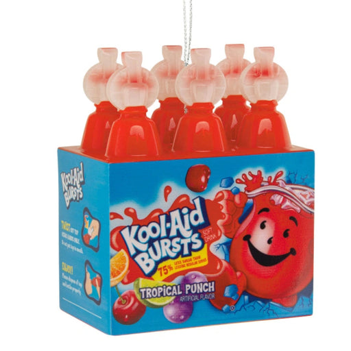 This Hallmark Kool-Aid™ Bursts Drinks Shatterproof Hallmark Ornament adds a splash of nostalgic fun to your holiday décor.