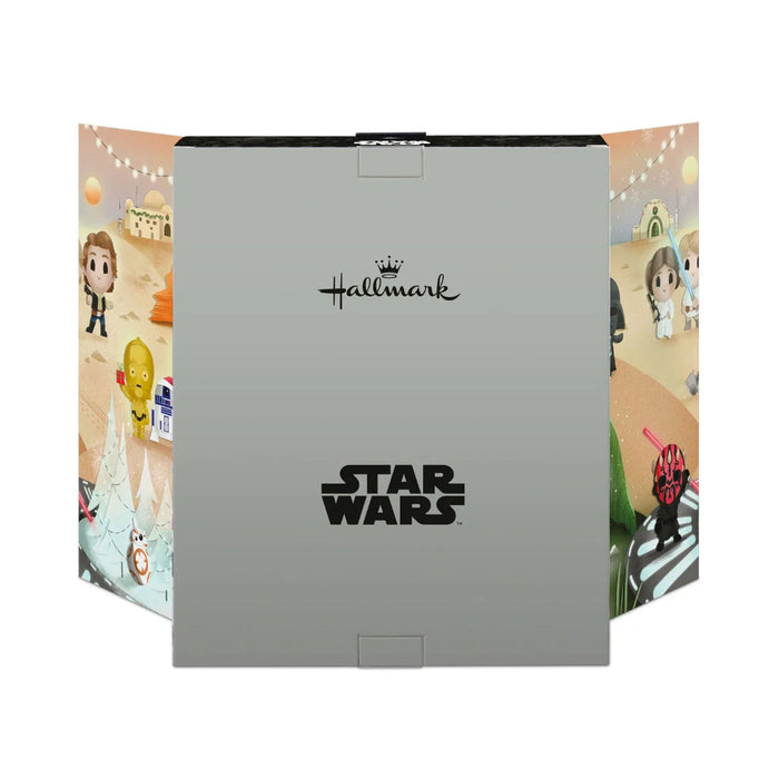 Hallmark Star Wars™ countdown calendar with 12 miniature shatterproof character and droid Christmas ornaments, each 1.75 inches high with hanger attachments.