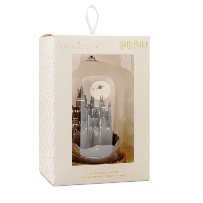 Wizarding World with this Hallmark Harry Potter Hogwarts Castle cloche ornament.