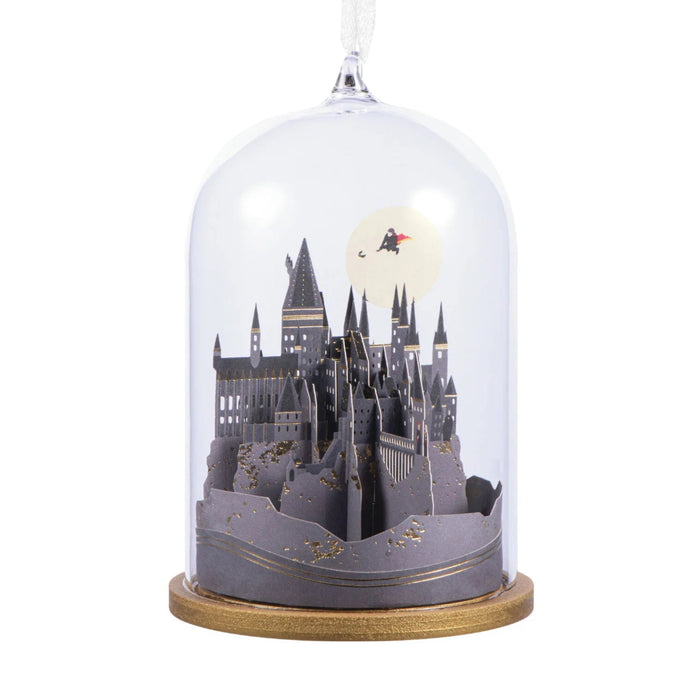 Wizarding World with this Hallmark Harry Potter Hogwarts Castle cloche ornament.